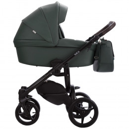 Детская коляска Bebetto Luca Pro 2 в 1 35 зеленая кожа