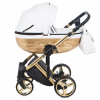 Детская коляска Adamex Chantal Star Collection 2 в 1 STAR104 белый+золотой