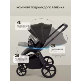 Коляска 2 в 1 Rant Flex Soft Therm Shine brown