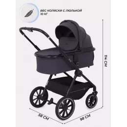 Коляска 2 в 1 Rant Moss 2025 Graphite
