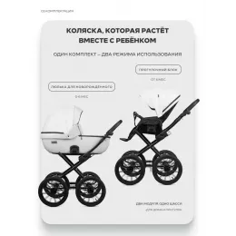 Коляска 2 в 1 Riko Basic Montana X Ecco Prestige 11 White