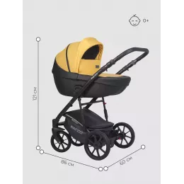 Коляска 2 в 1 Riko Basic Pacco 08 yellow