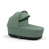 Купить коляску 2в1 Cybex e-Priam, в цвете Leaf Green (шасси Rose Gold)