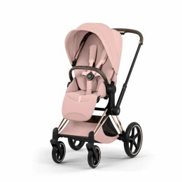 Купить коляску 2в1 Cybex Priam 5 Style, в цвете Peach Pink (шасси Rose Gold)
