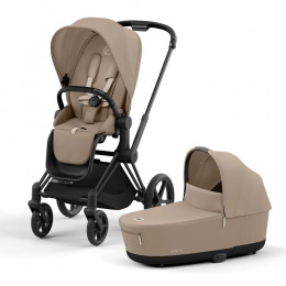 Купить коляску 2в1 Cybex Priam IV, в цвете Cozy Beige (шасси Matt Black)