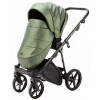 Детская коляска Adamex Belissa Deluxe 2 в 1 B-SM14 (ЗЕЛЁН.ПЕРЛ.КОЖА)