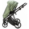 Детская коляска Adamex Belissa Deluxe 2 в 1 B-SM14 (ЗЕЛЁН.ПЕРЛ.КОЖА)