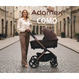 Детская коляска Adamex Como 2 в 1 natura beige — св. беж — рама беж