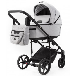 Детская коляска Adamex Zico New 2 в 1 ZN-TK01 (светло‑серый)