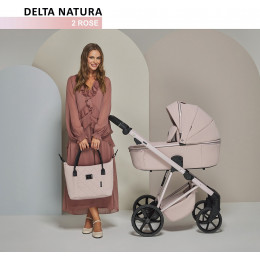 Детская коляска Adamex Delta Natura 2 в 1 DN-2-ROSE