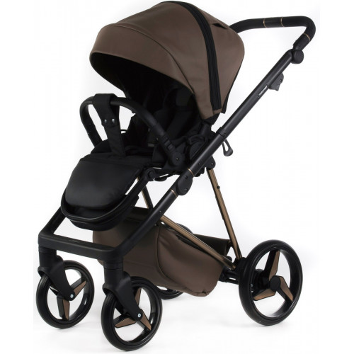 Детская коляска Adamex Quantum Superstar Deluxe 2 в 1 Q-STAR151-K (КОР.КОЖА+КОР.ДНО+КОР.РАМА)