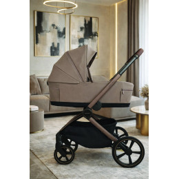 Детская коляска Adamex Como 2 в 1 natura beige — св. беж — рама беж