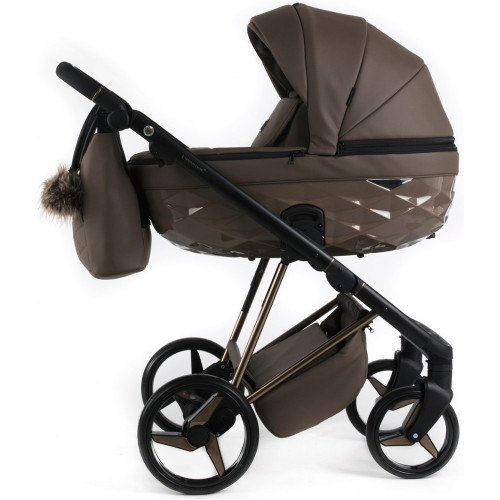 Детская коляска Adamex Quantum Superstar Deluxe 2 в 1 Q-STAR151-K (КОР.КОЖА+КОР.ДНО+КОР.РАМА)
