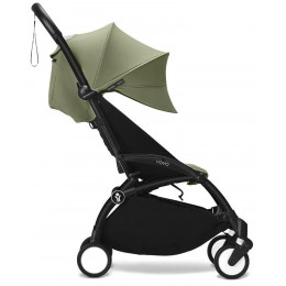Коляска Stokke YOYO3 Newborn Shell рама чёрная Black 2 в 1 Olive