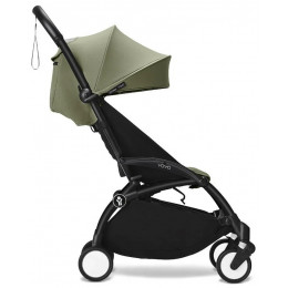 Коляска Stokke YOYO3 Newborn Shell рама чёрная Black 2 в 1 Olive