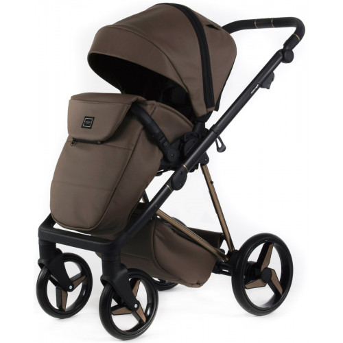 Детская коляска Adamex Quantum Superstar Deluxe 2 в 1 Q-STAR151-K (КОР.КОЖА+КОР.ДНО+КОР.РАМА)