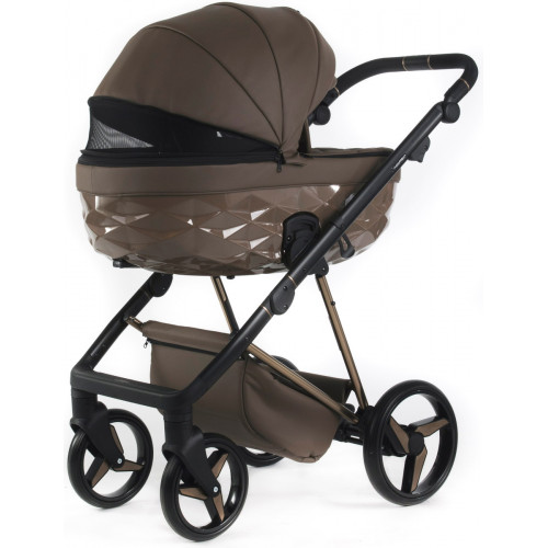 Детская коляска Adamex Quantum Superstar Deluxe 2 в 1 Q-STAR151-K (КОР.КОЖА+КОР.ДНО+КОР.РАМА)