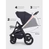 Коляска 2 в 1 Mowbaby Zoom Air Gold Black