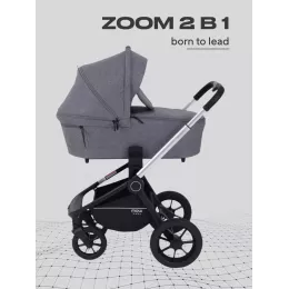 Коляска 2 в 1 Mowbaby Zoom Silver 2025 grey