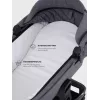 Коляска 2 в 1 Mowbaby Zoom Silver 2025 grey