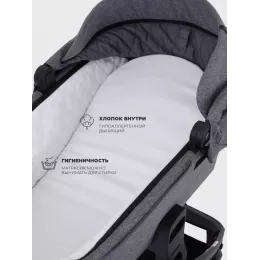 Коляска 2 в 1 Mowbaby Zoom Silver 2025 grey