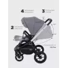 Коляска 2 в 1 Mowbaby Zoom Silver 2025 grey