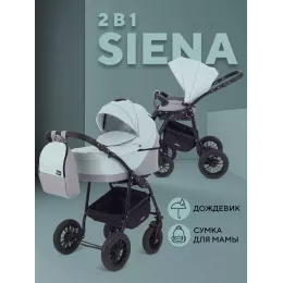 Коляска 2 в 1 Rant Siena 2024 10 серый-ментоловый