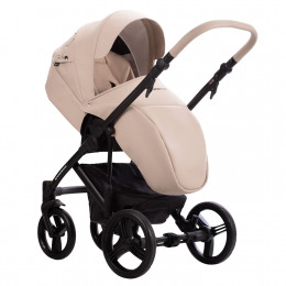 Коляска MAGNUM LIGHT SE PRO 2в1 (Bebetto) (Light Se PRO 01 (св.бежевая кожа) черная рама)