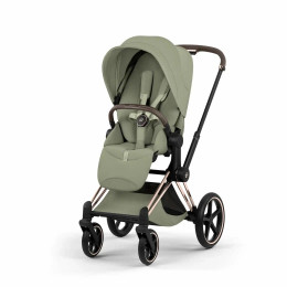 Купить коляску 2в1 Cybex Priam 5 Style, в цвете Sage Green (шасси Rose Gold)