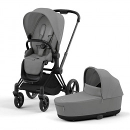 Купить коляску 2в1 Cybex Priam IV, в цвете Mirage Grey (шасси Matt Black)