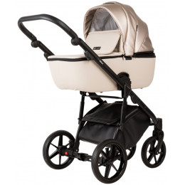 Детская коляска Adamex Nola Deluxe 2 в 1 N-SD10 (СВ.БЕЖ КОЖА + БЕЖ.ПЕРЛ.КОЖА)