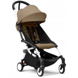 Коляска Stokke YOYO3 Newborn Shell - Newborn Pack рама белая White 2 в 1 Toffee