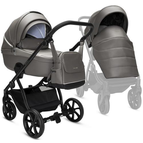 Детская коляска Noordi Fjordi Leather V2 2 в 1 1462803 Stone Grey