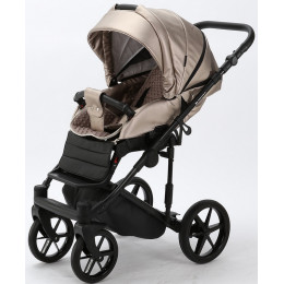 Детская коляска Adamex Zico Deluxe 2 в 1 Z-SM06 СВ.БЕЖ.ПЕРЛ КОЖА