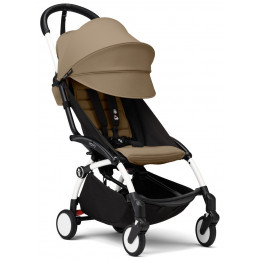 Коляска Stokke YOYO3 Newborn Shell - Newborn Pack рама белая White 2 в 1 Toffee