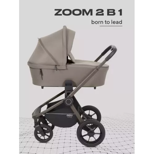 Коляска 2 в 1 Mowbaby Zoom PU Milky