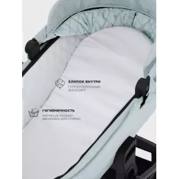Коляска 2 в 1 Mowbaby Zoom Silver 2025 green tea