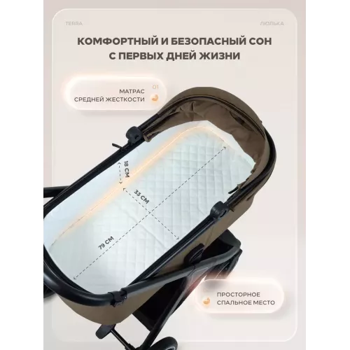 Коляска 2 в 1 Rant Basic Terra Beige