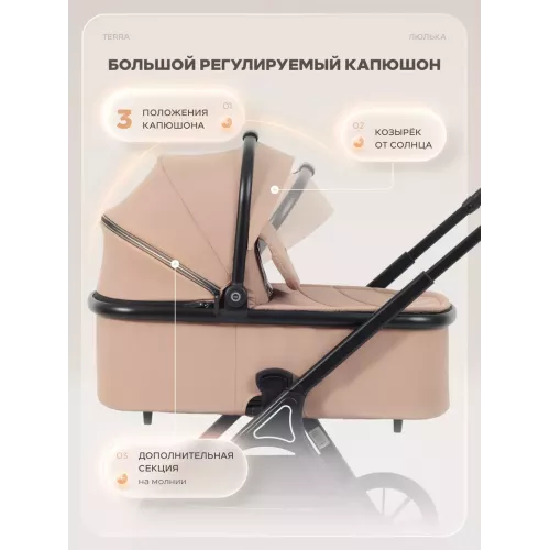 Коляска 2 в 1 Rant Basic Terra Beige