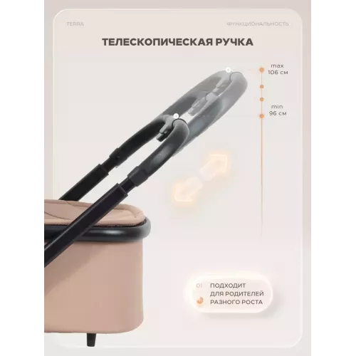 Коляска 2 в 1 Rant Basic Terra Beige