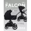 Коляска 2 в 1 Rant Falcon Therm Soft Black