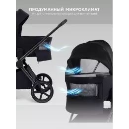 Коляска 2 в 1 Rant Falcon Therm Soft Black