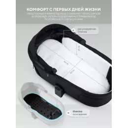 Коляска 2 в 1 Rant Falcon Therm Soft Black