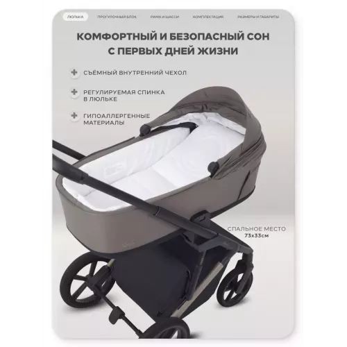 Коляска 2 в 1 Rant Garda Mocca