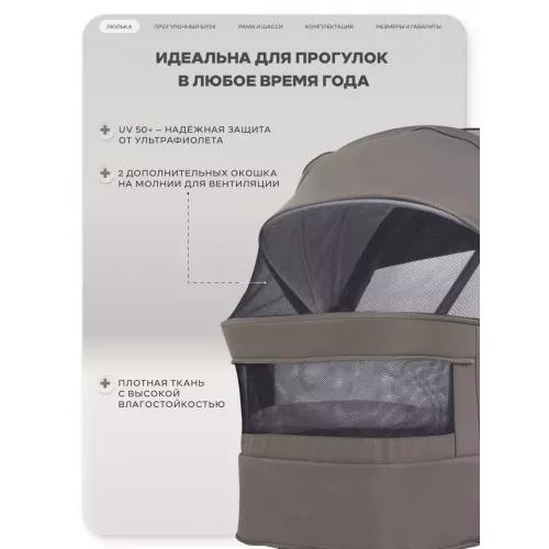 Коляска 2 в 1 Rant Garda Mocca