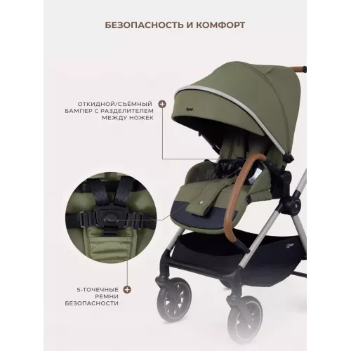 Коляска 2 в 1 Rant Moss Prime Green