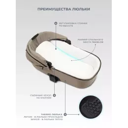 Коляска 2 в 1 Rant Teo Soft Cloud