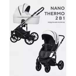 Коляска 2 в 1 Riko Nano Thermo Ecco 02 White