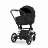 Купить коляску 2в1 Cybex Priam 5 Style, в цвете Sepia Black (шасси Rose Gold)