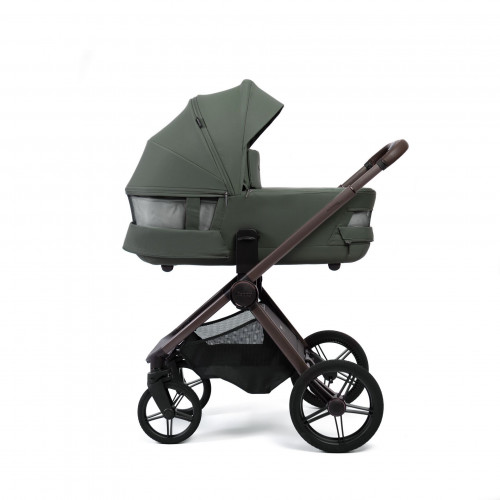 Купить коляску 2в1 Peppy Monaco thermo, в цвете Green (рама серо-коричневая)